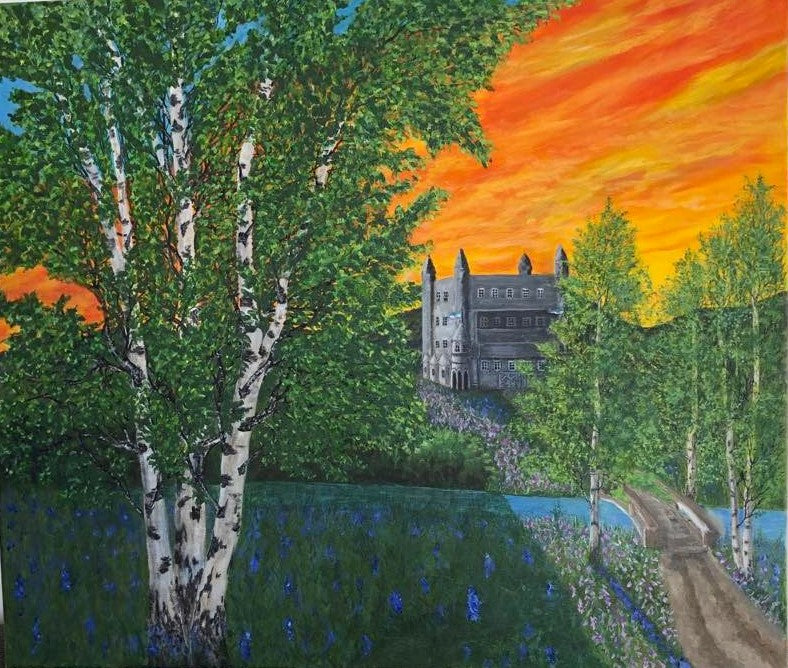 Kom til mitt slott, original 70x60 cm