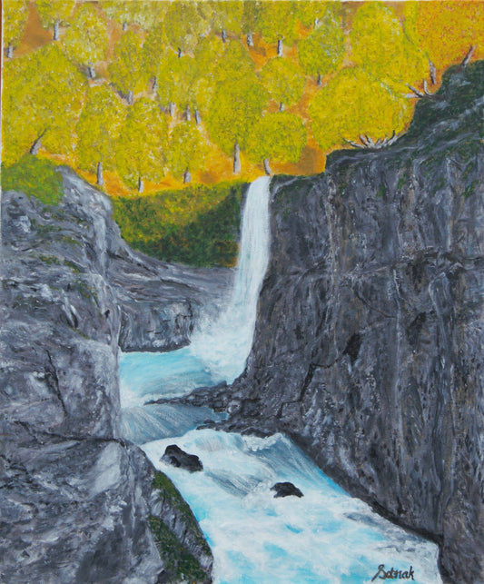 Silfar canyon, original 50x60 cm