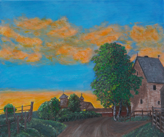 Steinhuset på Granavollen, original 55x46 cm