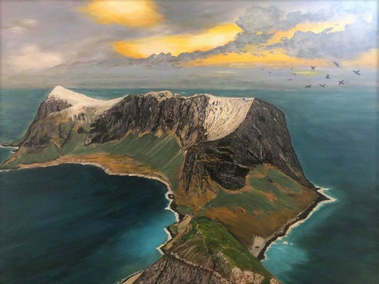 Mot Røst, original 60x50 cm