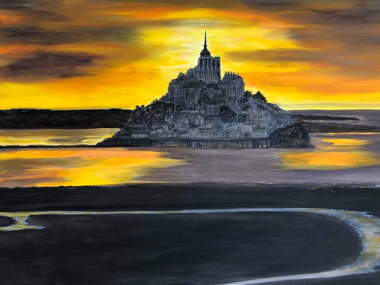 Mont St. Michel, original 70x50 cm