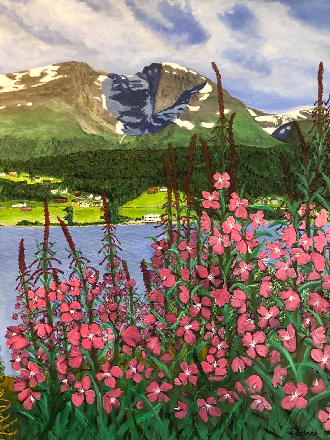 A dreamers view - Skåla i Romsdal, original 60x70 cm